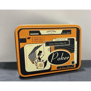 Poker with Texas Hold-‘em Casio Series Game Tin Front Porch Classics Games To Go